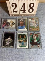 (6) Baseball Cards Lot