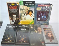 7 Operas New Sealed Cassettes & 1 VHS Video