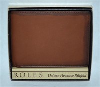Rolfs Studio Passcase Billfold Leather Wallet