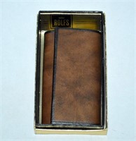 Rolfs Trifold Brown Leather Key Kaddy Caddy Case