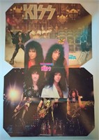 3 1980s Kiss Pullout Foldout Posters Double-Sideds