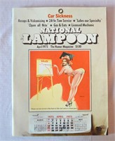 National Lampoon Magazine 1975 April Car Sickness