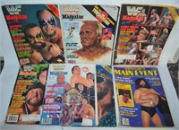 7 1980s Wrestling Magazines Hulk Andre Macho etc