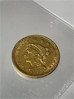 US Gold 1853 Liberty Head 2.50 Dollar