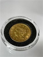 US Gold 1873 Liberty Head 2.50 Dollar