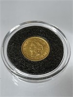 US Gold 1851 Liberty Head 1 Dollar