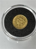 US Gold 1852 Liberty Head 1 Dollar