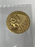 US Gold 1909-D Indian Head 5 Dollar
