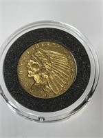 US Gold 1911 Indian Head 2.50 Dollar
