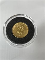US Gold 1856 Indian Princess 1 Dollar