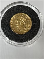 US Gold 1874 Indian Princess 1 Dollar