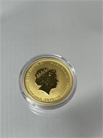 Australia Gold 2010 Year of the Tiger 15 Dollar