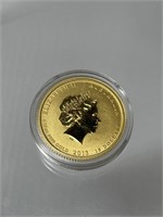 Australia Gold 2013-P Year of the Snake 15 Dollar