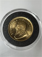 South Africa Gold 1980 Kruggerrand 1/4oz