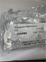 US Silver 2015 American Eagle 1 Dollar 1oz Bags