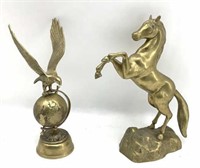 16 in Brass Horse & Eagle
