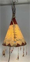 Hanging Teepee Lamp, 28 in