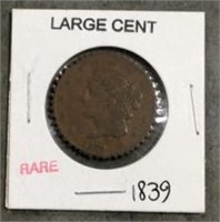 Rare 1839 Large Cent