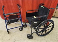Wheelchair and a Walker - both collapsible