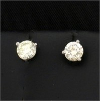 2/3ct TW Diamond Stud Earrings in Platinum