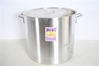 80 Qt Aluminum Stock Pot/ Lid - New