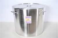 140 Qt Aluminum Stock Pot/ Lid - New