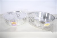 24 Qt Aluminum Stock Pots, 1 Lid - New