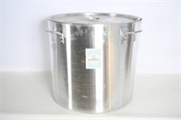 160 Qt Aluminum Stock Pot (Bent) w/ Lid - New