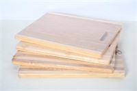 NIP Wooden Cutting Boards- 4 Count