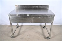 Belshaw Bros Stainless Tables w/ Prep Bowl Drawers