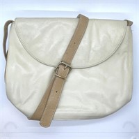 Creed 2-Tone Cream Beige Leather Bag