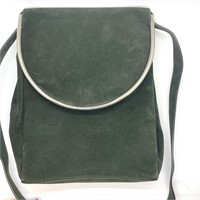 Creed Green Suede Leather Bag
