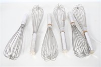 NIP Stainless Whisks- 6 Count