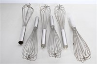 NIP Stainless Whisks- 6 Count