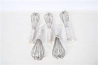 NIP Stainless Whisks- 5 Count