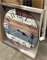 FirsTime & Co Newton Woodgrain 24" Wall Clock *