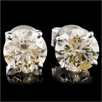 14K Gold 2.42ctw Stud Earrings