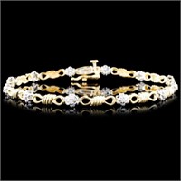 14K Gold 0.25ctw Diamond Bracelet