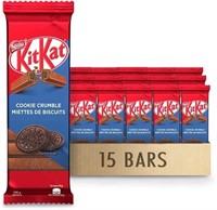 15x120g KITKAT COOKIE CRUMBLE WAFER CHOCOLATE BARS