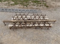 TWO 3' SECTIONS OF DIAMOND HARROWS