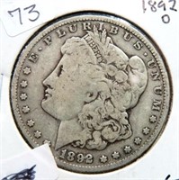 1892 O MORGAN DOLLAR