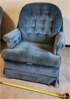 Pioneer Blue Swivel /Rocker Chair