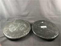 2 pieces marble 12 round