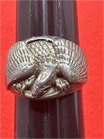 Sz.10 keepsake Sterling Silver Eagle Ring 18.83