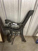 Cast iron bench legs