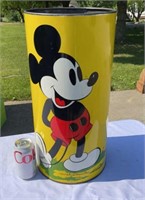 Mickey Mouse Waste Basket metal