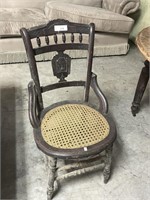 Antique Eastlake victorian caned chair