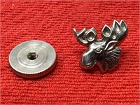 Sterling Silver Moose Pin 1.43 Grams