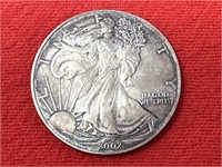 2002 Silver Eagle .999 Fine Silver 1Troy Oz.