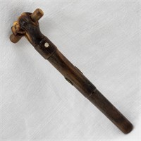 Horn Swagger Stick Clenched Fist Handle